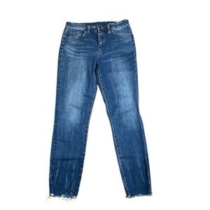 Blank NYC mid rise skinny raw hem denim jeans size 29